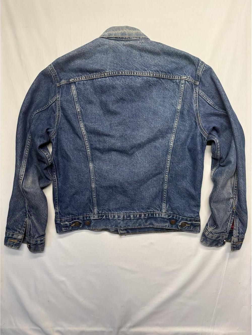 Vintage 1984 LEVIS  Type III Denim Trucker Jacket Flannel Lined Size 40 “NO E!” - Picture 3 of 9